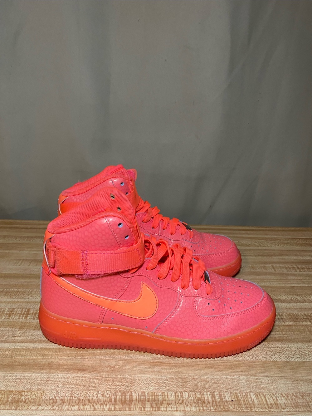 Nike Air Force 1 Hi Premium Hot Lava 654440-800 women’s size 9.5
